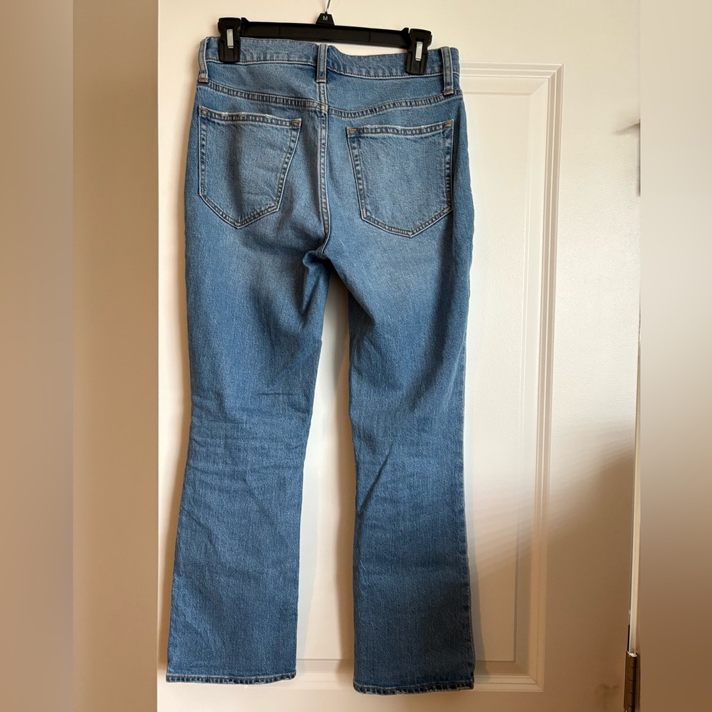 J.Crew Factory Mid Rise Flare Crop Jeans - Picture 2 of 2